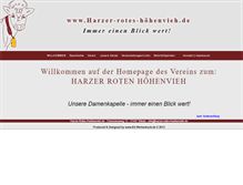 Tablet Screenshot of harzer-rotes-hoehenvieh.de